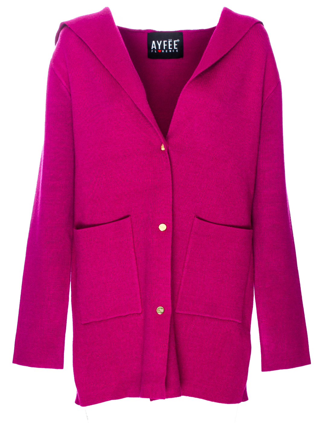 GIACCA MIDI CON CAPPUCCIO PUNTO TESSUTO, 2 TG